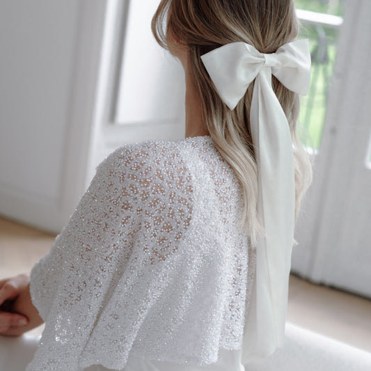FELI Silk Bow | Seidenschleife als Haarspange in 2 Längenvarianten
